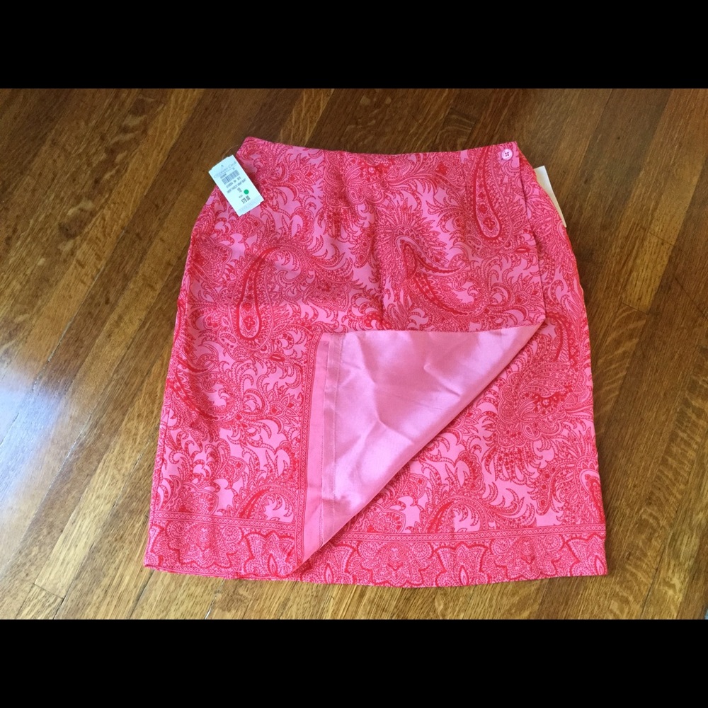 Coldwater Creek paisley skirt NWT